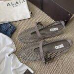 ALAIA 2025 Fishnet Shoes - Image 7
