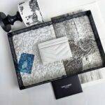YSL CASSANDRE card case in GRAIN DE POUDRE leather - Image 10
